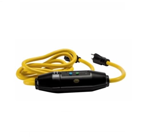 15 Amp Portable GFCI Cord, Watertight, Automatic, 6 FT