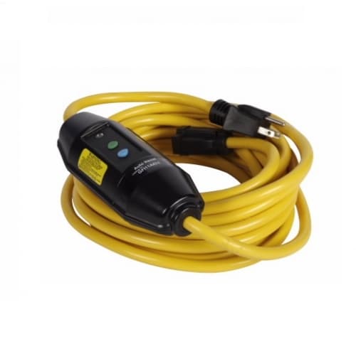 Eaton Wiring 15 Amp Portable GFCI Cord, Watertight, Single-Tap, 50 FT