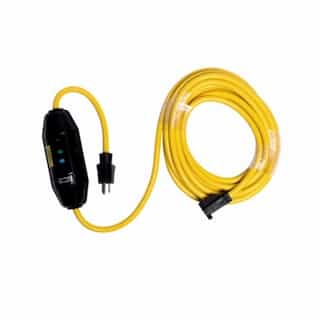 25-ft 15 Amp Portable GFCI Single-Tap Cord, Manual Reset, Watertight