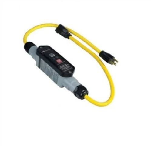Eaton Wiring 20 Amp Portable GFCI Cord, Watertight, Automatic, 2 FT