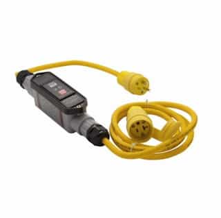 20 Amp Portable GFCI Cord, Watertight, Manual Reset, 6FT