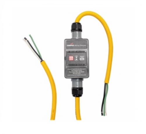 Eaton Wiring 30 Amp Portable GFCI Cord, Watertight, Manual, 100FT