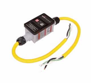 15 Amp Portable GFCI Cord, Watertight, Tri-Tap Plug, 2FT