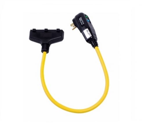 Eaton Wiring 15 Amp Portable GFCI Cord, Watertight, Straight Blade Plug, 2FT