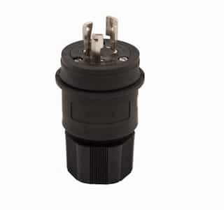 Eaton Wiring 30 Amp Locking Plug, NEMA L10-30, 125/250V, Black
