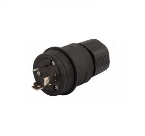 Eaton Wiring 30 Amp Locking Connector, Watertight, NEMA L11-30, 250V, Black