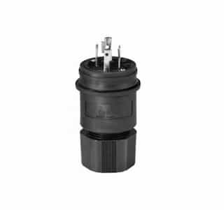 Eaton Wiring 20 Amp Locking Plug, NEMA L14-20, 125/250V, Black