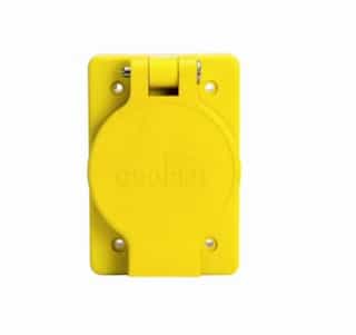 Eaton Wiring 20 Amp Locking Receptacle, Watertight, NEMA L15-20, 250V, Yellow