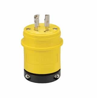 Eaton Wiring 20 Amp Locking Plug, Industrial, NEMA L19-20, 277/480V, Yellow/Black