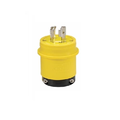 Eaton Wiring 30 Amp Locking Plug, Severe Duty, NEMA L23-30, Yellow/Black