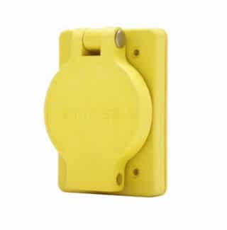Eaton Wiring 20 Amp Locking Receptacle, Watertight, NEMA L6-20, Yellow