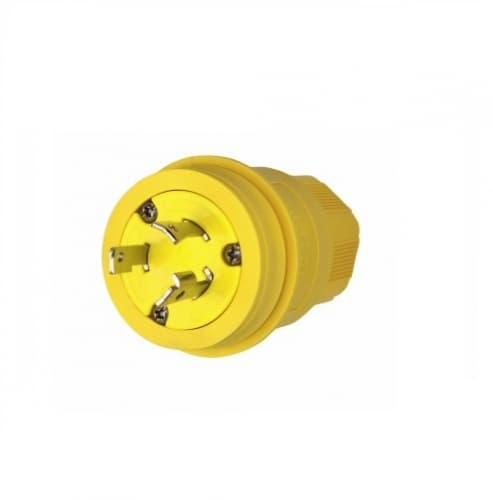 Eaton Wiring 30 Amp Locking Plug, NEMA L6-30, 250V, Yellow