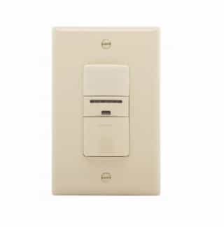 Eaton Wiring 600W Occupancy Sensor & Dimmer, Incandescent, Single-Pole, Ivory