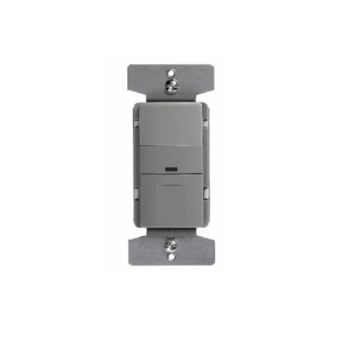 2200W Occupancy Sensor & Dimmer w/LED, Grey