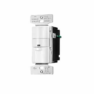 Eaton Wiring 2200W Occupancy Sensor & Dimmer w/LED, White