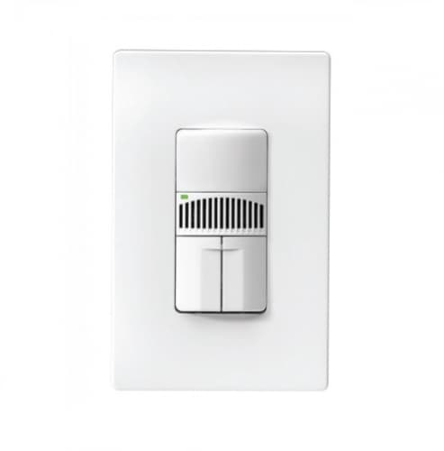 800/2200W Dual Switch Sensor, Single-Pole, White
