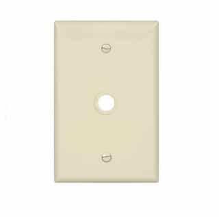 Eaton Wiring 1-Gang Phone & Coax Wall Plate, Mid-Size, Almond