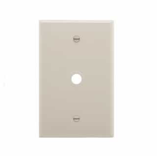 Eaton Wiring 1-Gang Phone & Coax Wall Plate, Mid-Size, Light Almond
