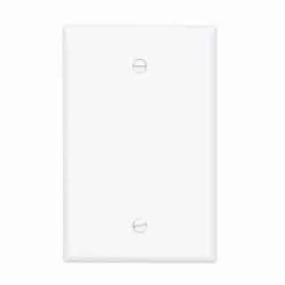 Eaton Wiring 1-Gang Blank Wall Plate, Mid-Size, Polycarbonate, White