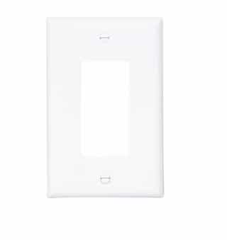 Eaton Wiring Mid-Size Duplex Decorator Polycarbonate Wallplate, White