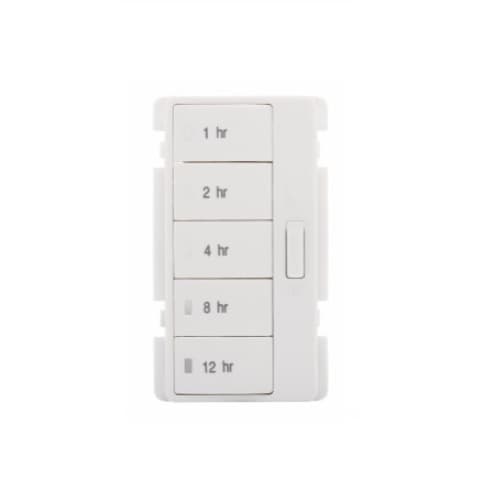 Eaton Wiring Faceplate Color Change Kit 1 for Hour Timer, White