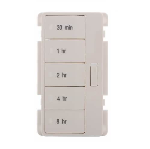 Eaton Wiring Faceplate Color Change Kit 4 for Hour Timer, White