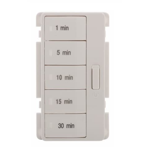 Eaton Wiring Faceplate Color Change Kit 4 for Minute Timer, White