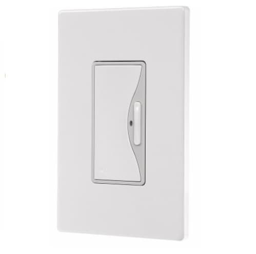 Eaton Wiring 3-Way Dimmer Switch, Battery Operated, Silver Granite