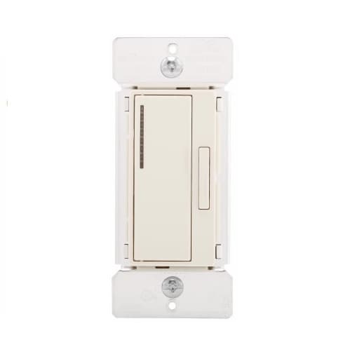 Eaton Wiring 3-Way Z-Wave Dimmer w/ LED Light Display, Multi-Location, Light Almond