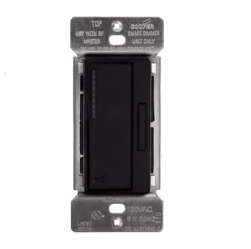 1000W Accessory Dimmer w/ LED Light Display, Z-Wave, Black
