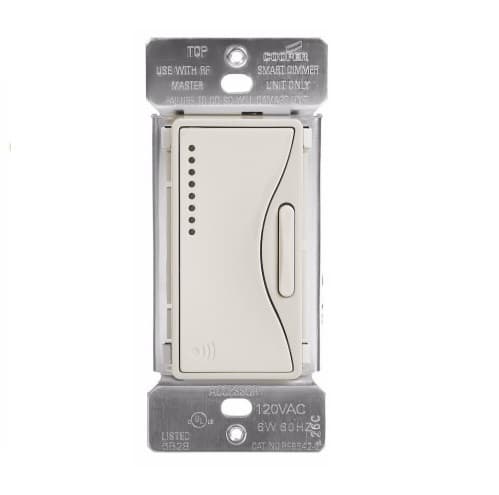 Eaton Wiring 1000W Accessory Dimmer w/ LED Light Display, Z-Wave, Desert Sand