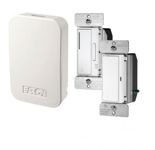 Eaton Wiring Home Automation Smart Hub Bundle w/ Two Z-Wave Dimmers & Switches