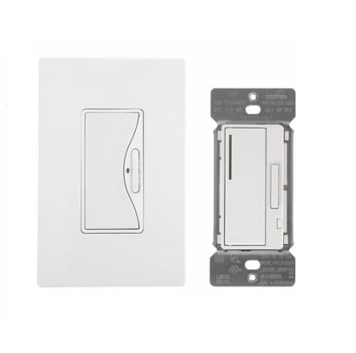 Eaton Wiring Anyplace Switch w/ Z-Wave Dimmer, Battery Operated, Alpine White