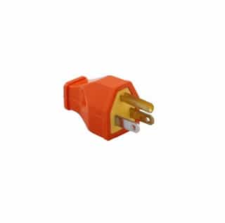 Eaton Wiring 15 Amp Spring Plug, 2-Pole, 125V, Orange