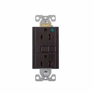 Eaton Wiring 20 Amp Hospital Grade GFCI NAFTA-Compliant Receptacle Outlet, Brown