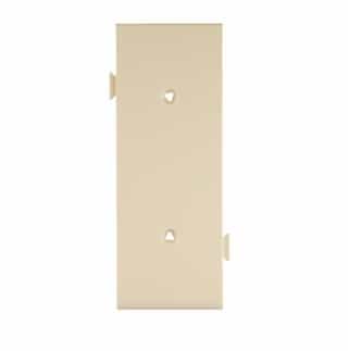 1-Gang Sectional Wallplate, Mid-Size, Blank, Center, Ivory