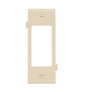 1-Gang Sectional Wallplate, Mid-Size, Decora, Center, Ivory