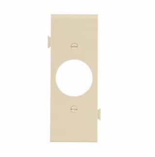 Eaton Wiring 1-Gang Sectional Wallplate, Mid-Size, Receptacle, Ivory
