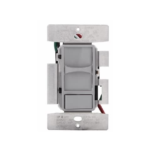 Eaton Wiring 1000W Universal Slide Dimmer, Phase Selectable, Gray