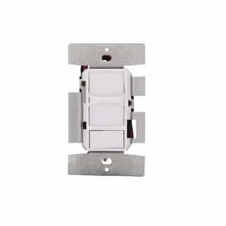 1000W Universal Slide Dimmer, Phase Selectable, White