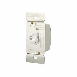 600W Toggle Dimmer Switch, 3-Way, 120V, White