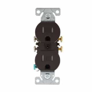 Eaton Wiring 15A TR Duplex Standard Receptacle, 2P3W, #14-10 AWG, 125V, Brown