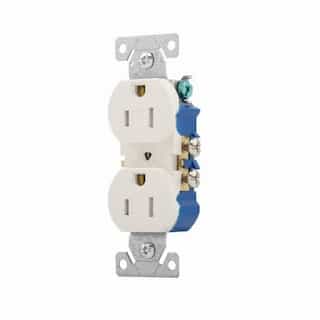 Eaton Wiring 15 Amp TR Duplex Receptacle, 2-Pole, 3-Wire, #14-10, 5-15R, 125V, LALM