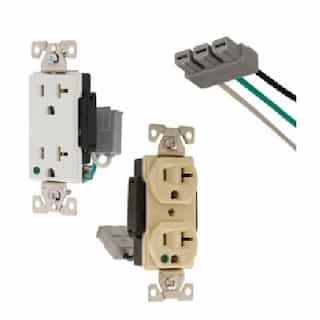 Eaton Wiring 20A TR HG Modular Duplex Receptacle, 2-Pole, 3-Wire, 125V, Brown