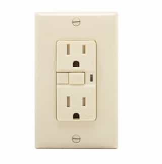 Eaton Wiring 15 Amp AFCI Receptacle w/ Light, Tamper Resistant, Ivory