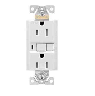 Eaton Wiring 15 Amp AFCI Receptacle w/ Light, Tamper Resistant, White