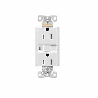 Eaton Wiring 15 Amp OBC AFCI Duplex Receptacle, Isolated Ground, White