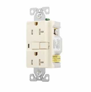 Eaton Wiring 20 Amp AFCI Receptacle w/ Light, Tamper Resistant, Almond