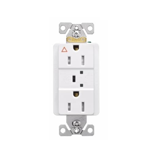 15 Amp Surge Protection Receptacle, Commercial Grade, White