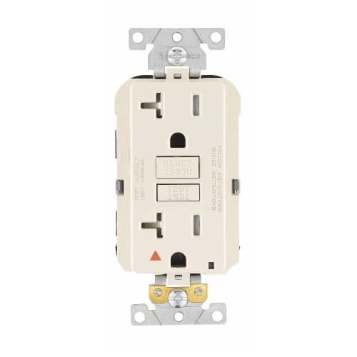 Eaton Wiring 15 Amp TR Isolated Ground GFCI Duplex Receptacle, #14-10, 125V, Ivory